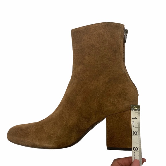 Free People | Suede Block Heel Ankle Boots Size 38 - Picture 9 of 13